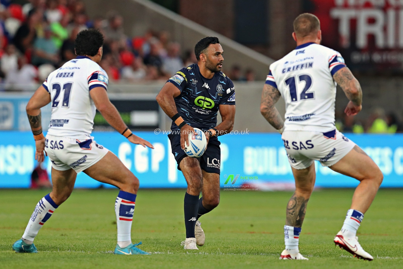 Bevan French of Wigan Warriors during the Betfred Super League round 15 match Wakefield Trinity vs Wigan Warriors at DIY Kitchens Stadium, Wakefield, United Kingdom, 20th June 2025

(Photo by Sam Eaden/News Images)