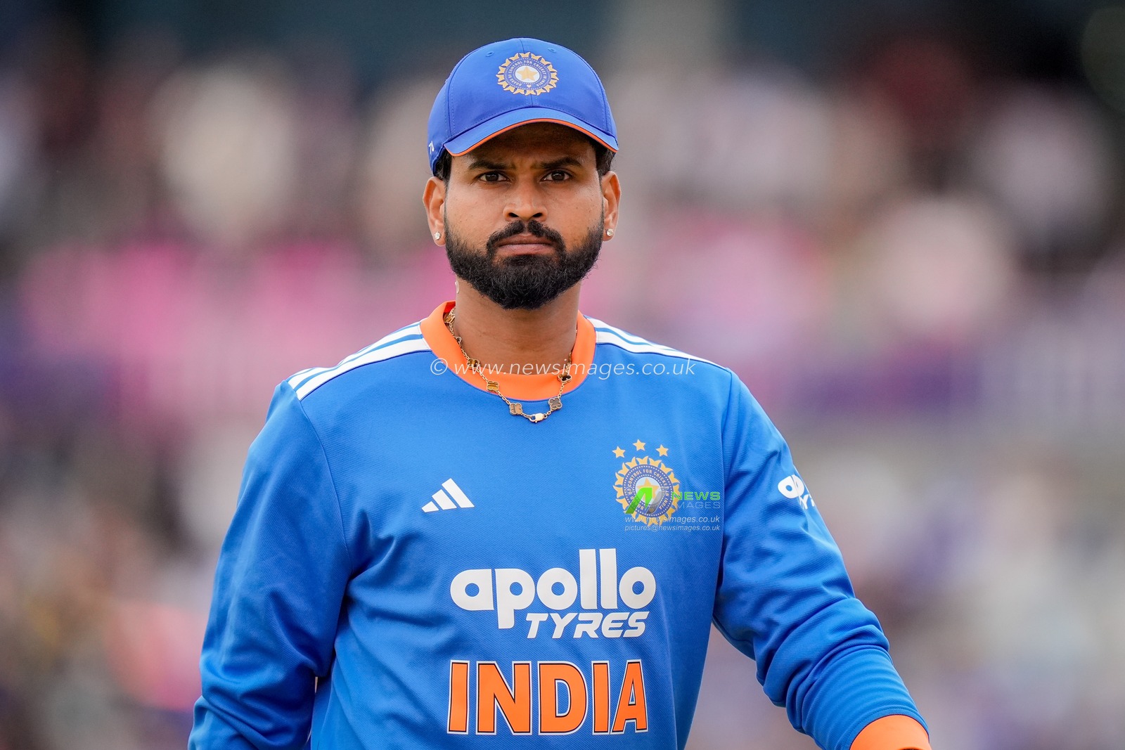 India captain Shreyas Iyer during the Second Vitality T20 International match England vs India at Old Trafford, Manchester, United Kingdom on 04 July 2026

(Photo by Maynard Manyowa/News Images)