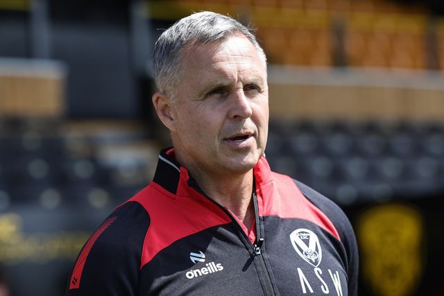 Paul Rowley head coach of St Helens R.F.C. during the Betfred Super League round 12 match Castleford Tigers vs St Helens at OneBore Stadium, Castleford, Untied Kingdom on 23 May 2026

(Photo by Mark Cosgrove/News Images)