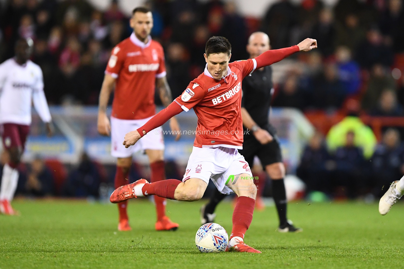 13th March 2019, City Ground, Nottingham, England ; Sky Bet Championship, Nottingham Forest v Aston Villa : Joe Lolley (23) of Nottingham Forest shoots at goal

Credit: Jon Hobley/News Images

English Football League images are subject to DataCo Licence