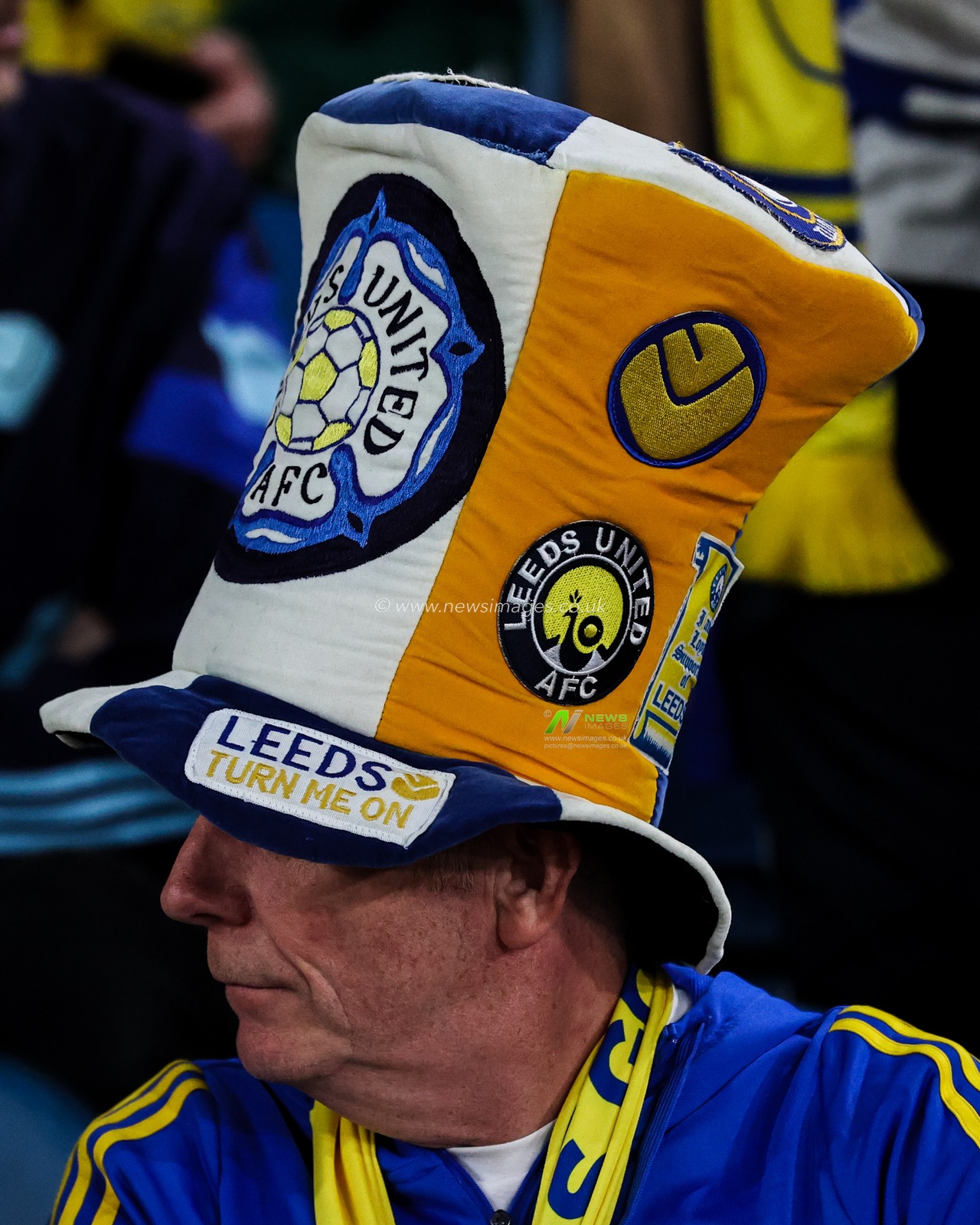 Leeds United fans during the Sky Bet Championship match Leeds United vs Bristol City at Elland Road, Leeds, United Kingdom, 28th April 2025

(Photo by Alfie Cosgrove/News Images)