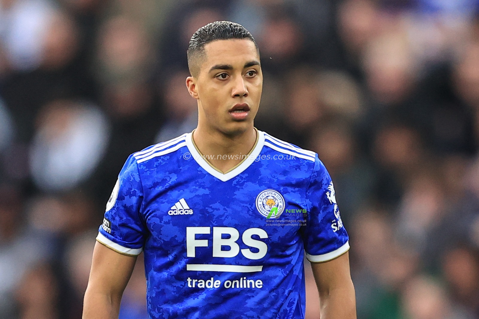 Youri Tielemans #8 of Leicester City during the game