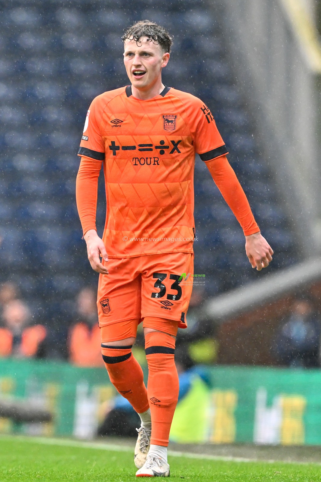 Nathan Broadhead  of Ipswich Town, during the Sky Bet Championship match Blackburn Rovers vs Ipswich Town at Ewood Park, Blackburn, United Kingdom, 29th March 2024

(Photo by Cody Froggatt/News Images)