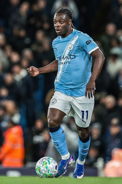 Jeremy Doku of Manchester City breaks with the ball during the Premier League match Manchester City vs Crystal Palace at Etihad Stadium, Manchester, United Kingdom on 13 May 2026

(Photo by Mark Cosgrove/News Images)