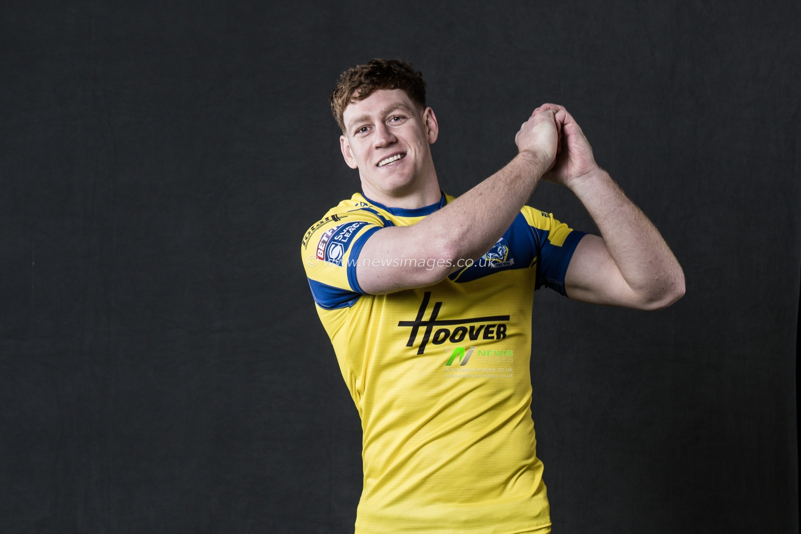 Dan Russell in the Home kit during the Warrington Wolves Team media day at Warrington wolves training centre, Warrington, United Kingdom, 16th January 2025

(Photo by Craig Thomas/News Images)