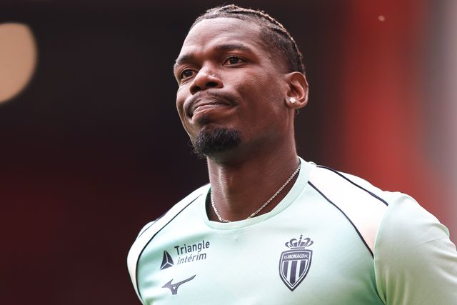 Paul Pogba of Monaco warms up ahead of the pre-season friendly match Liverpool vs Monaco at Anfield, Liverpool, United Kingdom on 09 August 2026

(Photo by Jorge Horsted/News Images)
