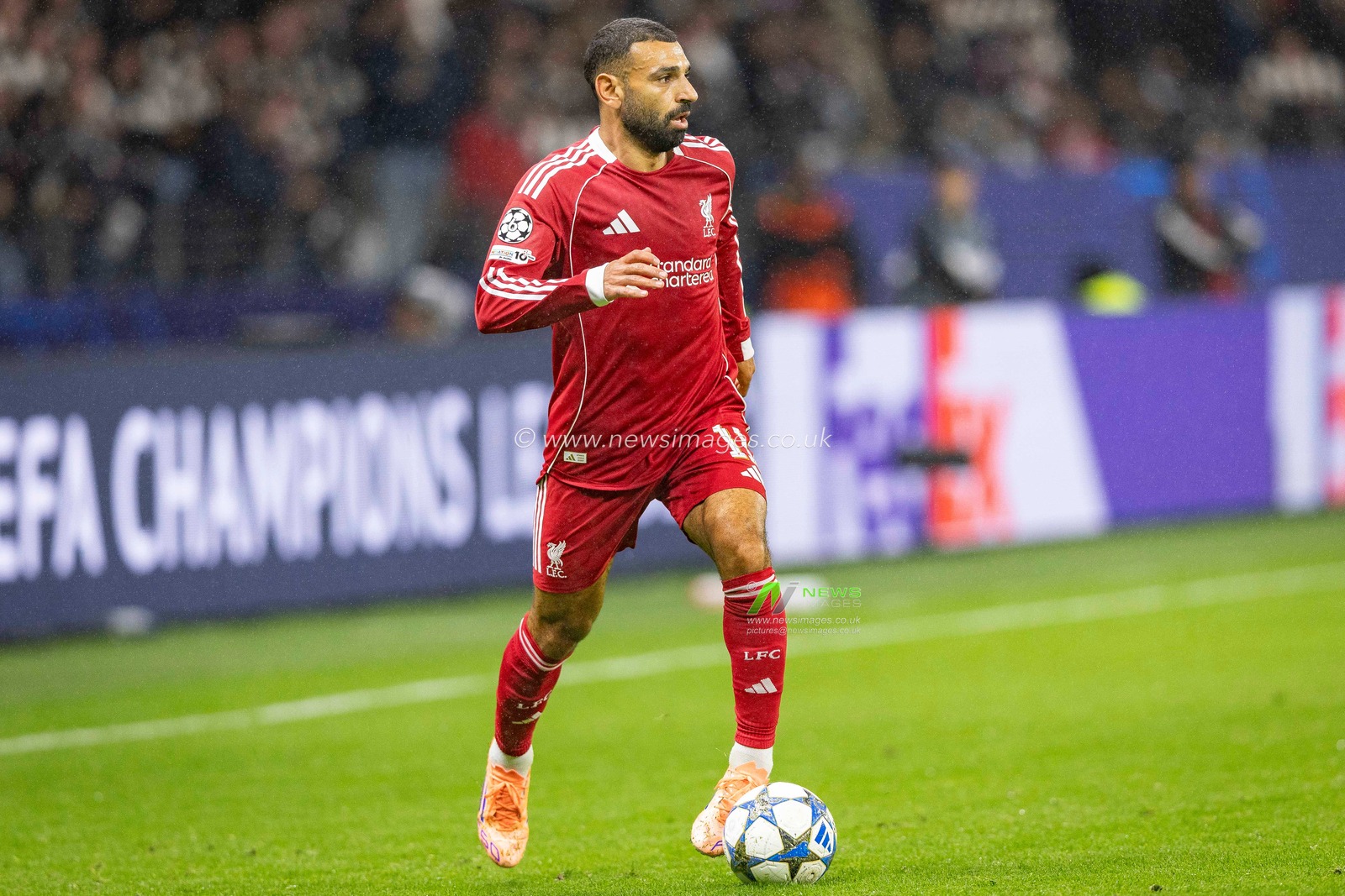 Mohamed Salah of Liverpool during the UEFA Champions League Matchday 3 of 8 Eintracht Frankfurt vs Liverpool at Deutsche Bank Park, Frankfurt, Germany, 22nd October 2025

(Photo by Ian Stephen/News Images)