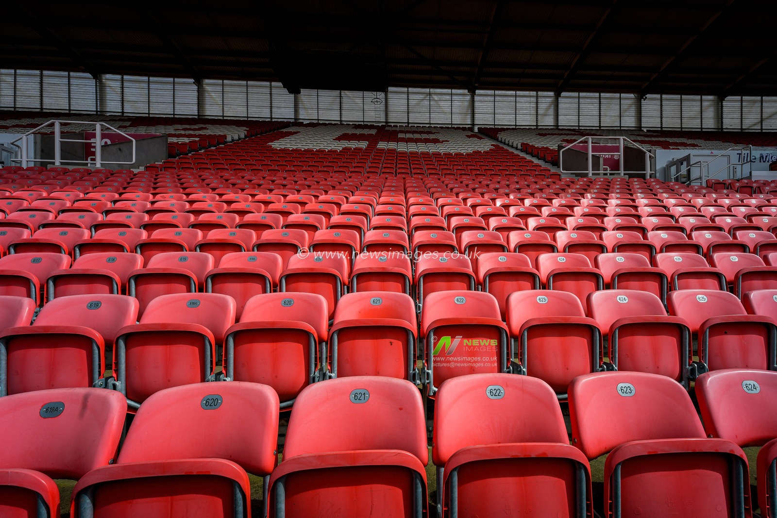 A general view of the showing the seats during the Sky Bet Championship match Stoke City vs Sheffield Wednesday at Bet365 Stadium, Stoke On Trent, United Kingdom on 03 April 2026

(Photo by Maynard Manyowa/News Images)