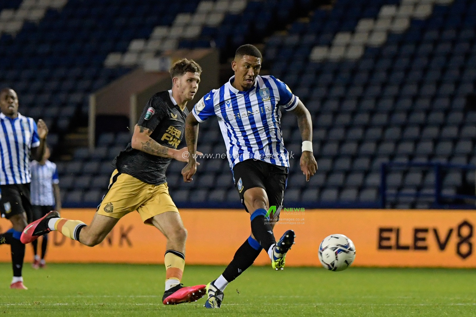 Liam Palmer #2 of Sheffield Wednesday scores a goal to make it 3-0