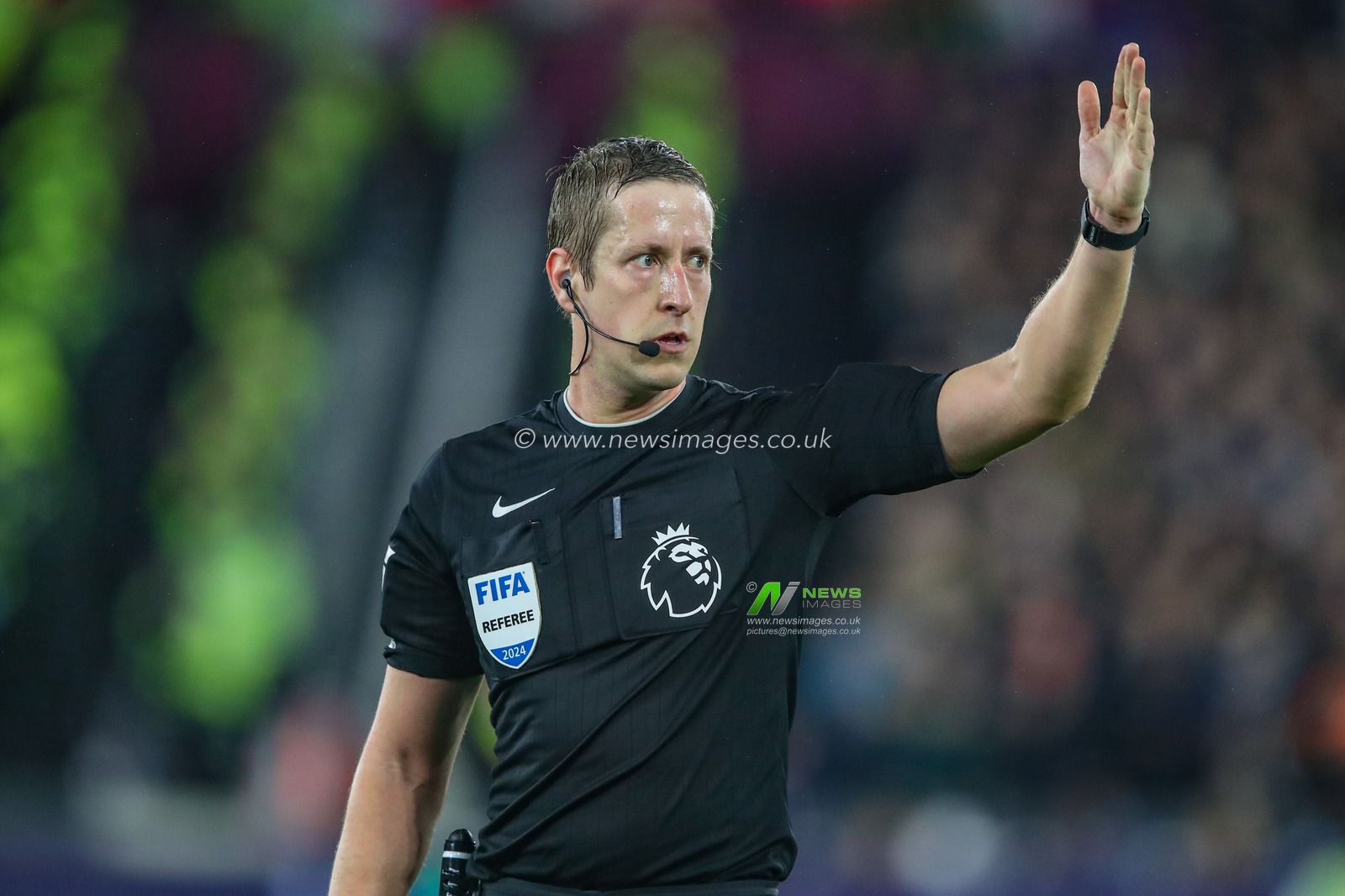 Referee John Brooks during the Premier League match West Ham United vs Tottenham Hotspur at London Stadium, London, United Kingdom, 2nd April 2024

(Photo by Gareth Evans/News Images)