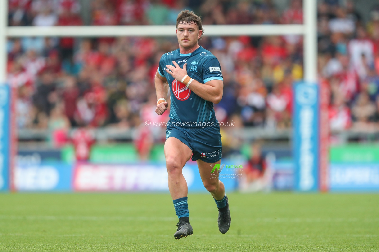 Jordy Crowther #36 of Warrington Wolves during the Betfred Super League Round 25 match Salford Red Devils vs Warrington Wolves at AJ Bell Stadium, Eccles, United Kingdom, 10th September 2023

(Photo by Gareth Evans/News Images)