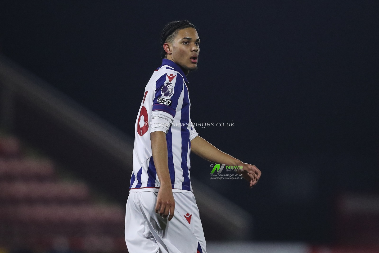 Miller McDonald of West Bromwich Albion during the Premier League 2 U21's Wolverhampton Wanderers U21 v West Bromwich Albion U21 at Aggborough Stadium, Kidderminster, United Kingdom, 17th February 2025

(Photo by Gareth Evans/News Images)