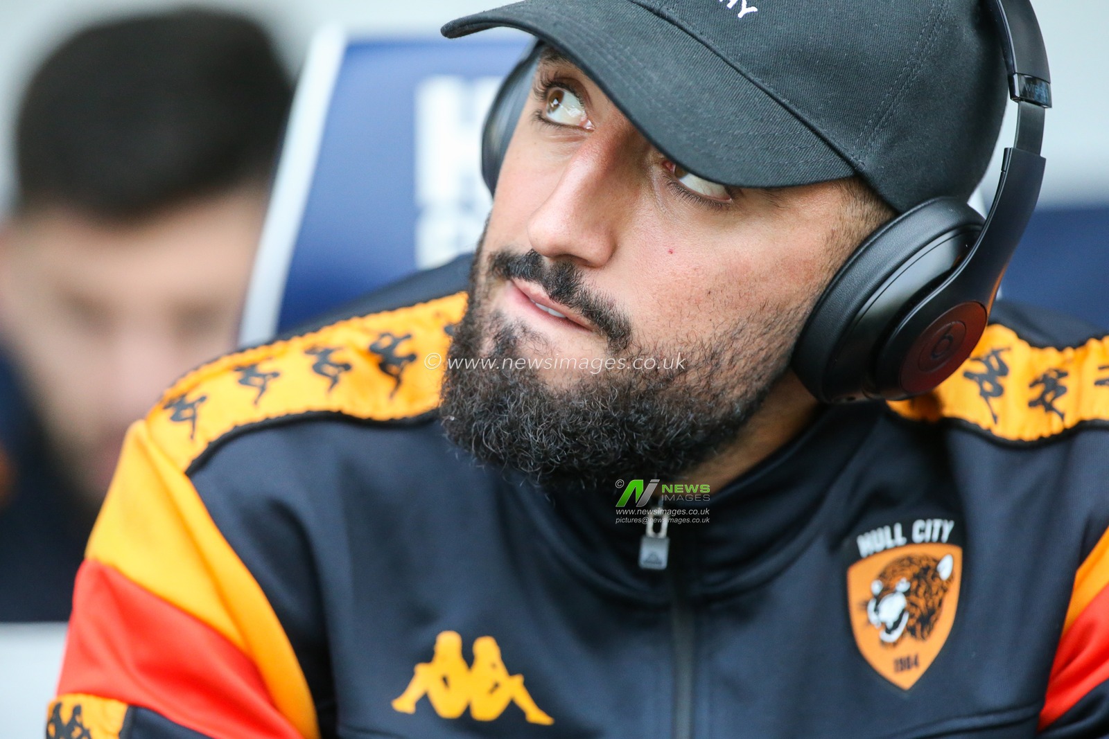 Allahyar Sayyadmanesh #9 of Hull City seen before kick off during the Sky Bet Championship match Millwall vs Hull City at The Den, London, United Kingdom, 7th October 2023

(Photo by Arron Gent/News Images)