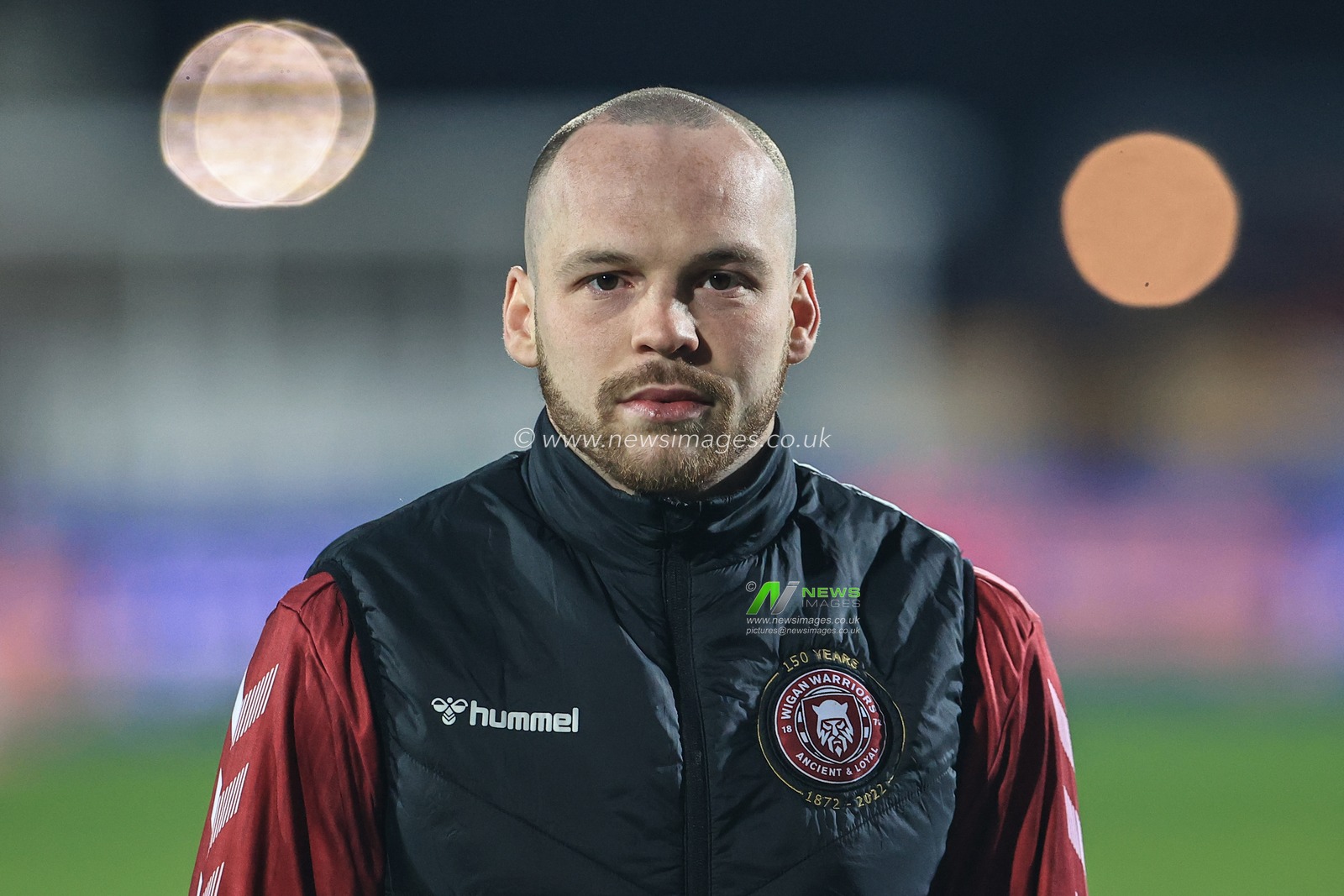 Liam Marshall #5 of Wigan Warriors arrives at Sewell Group Craven Park,