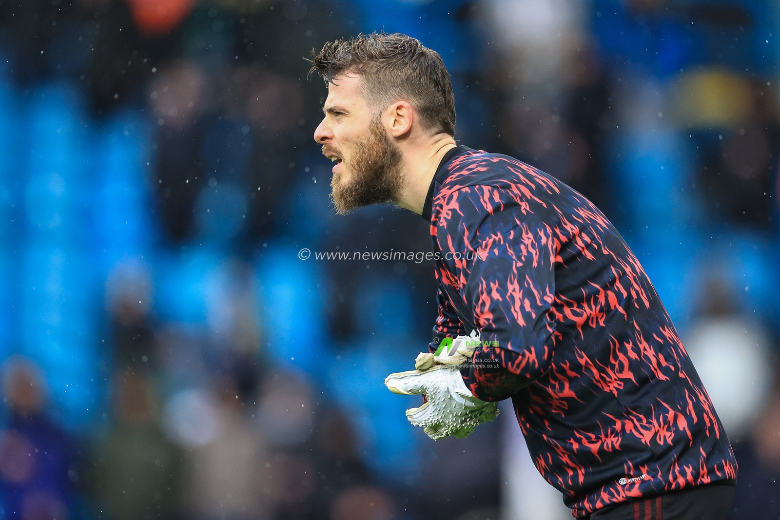 David De Gea #1 of Manchester United during the pre-game warmup