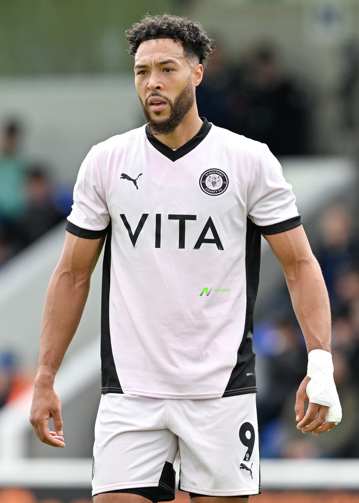 Kyle Wootton of Stockport County during the Pre-season friendly match Chester vs Stockport County at Deva Stadium, Chester, United Kingdom, 6th July 2024

(Photo by Cody Froggatt/News Images)