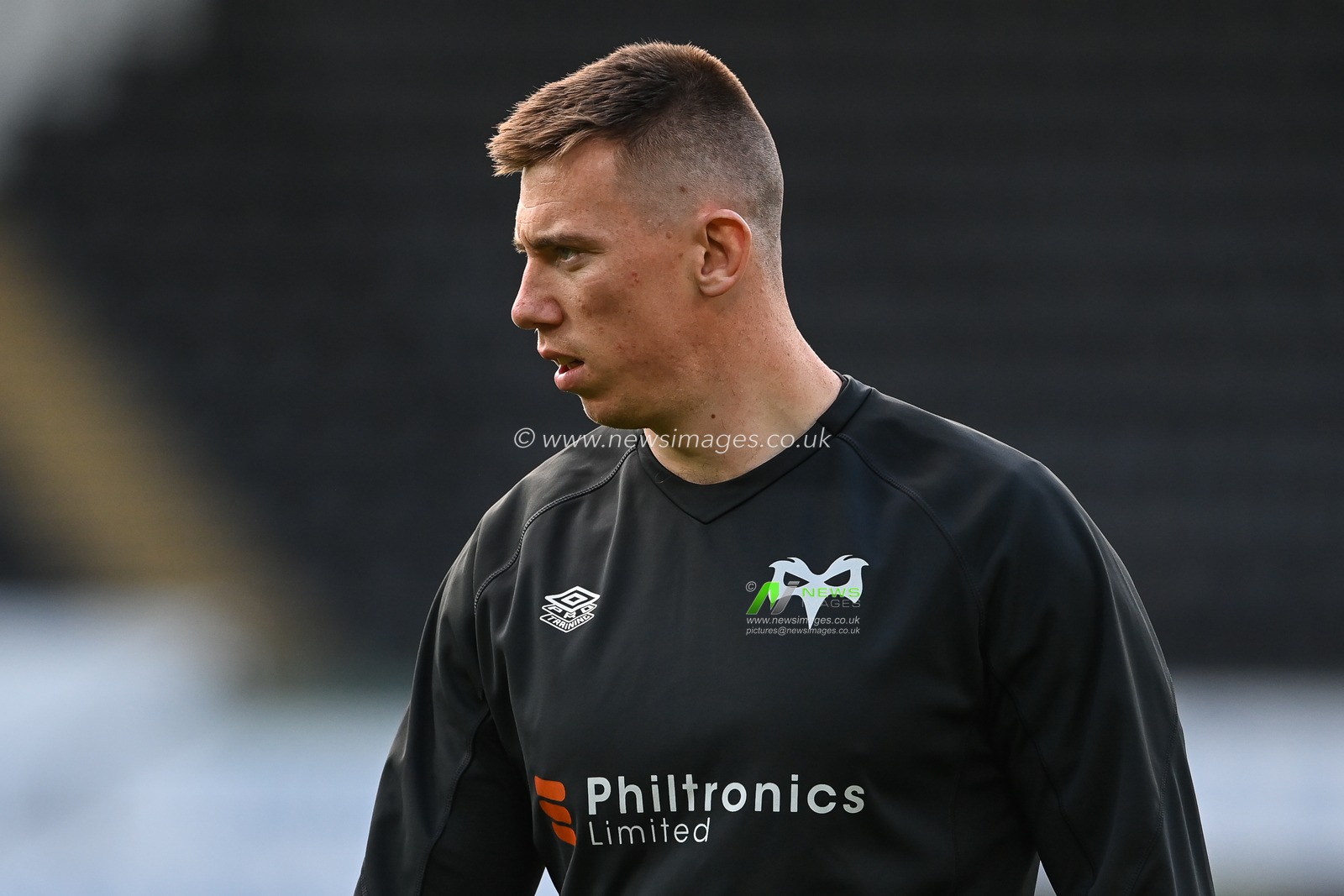 Adam Beard of Ospreys during pre match warm up