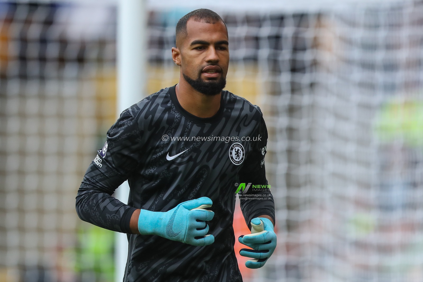 Robert SÃ¡nchez of Chelsea during the Premier League match Wolverhampton Wanderers vs Chelsea at Molineux, Wolverhampton, United Kingdom, 25th August 2024

(Photo by Gareth Evans/News Images)