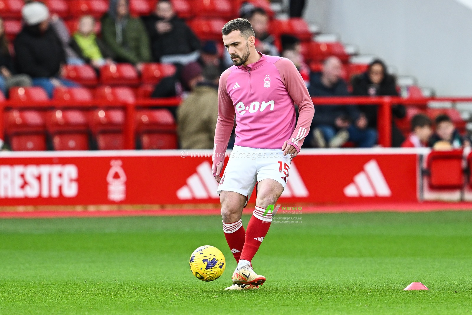 Harry Toffolo of Nottingham Forest during the pre-game warmup ahead of the Premier League match Nottingham Forest vs Bournemouth at City Ground, Nottingham, United Kingdom, 23rd December 2023

(Photo by Craig Thomas/News Images)