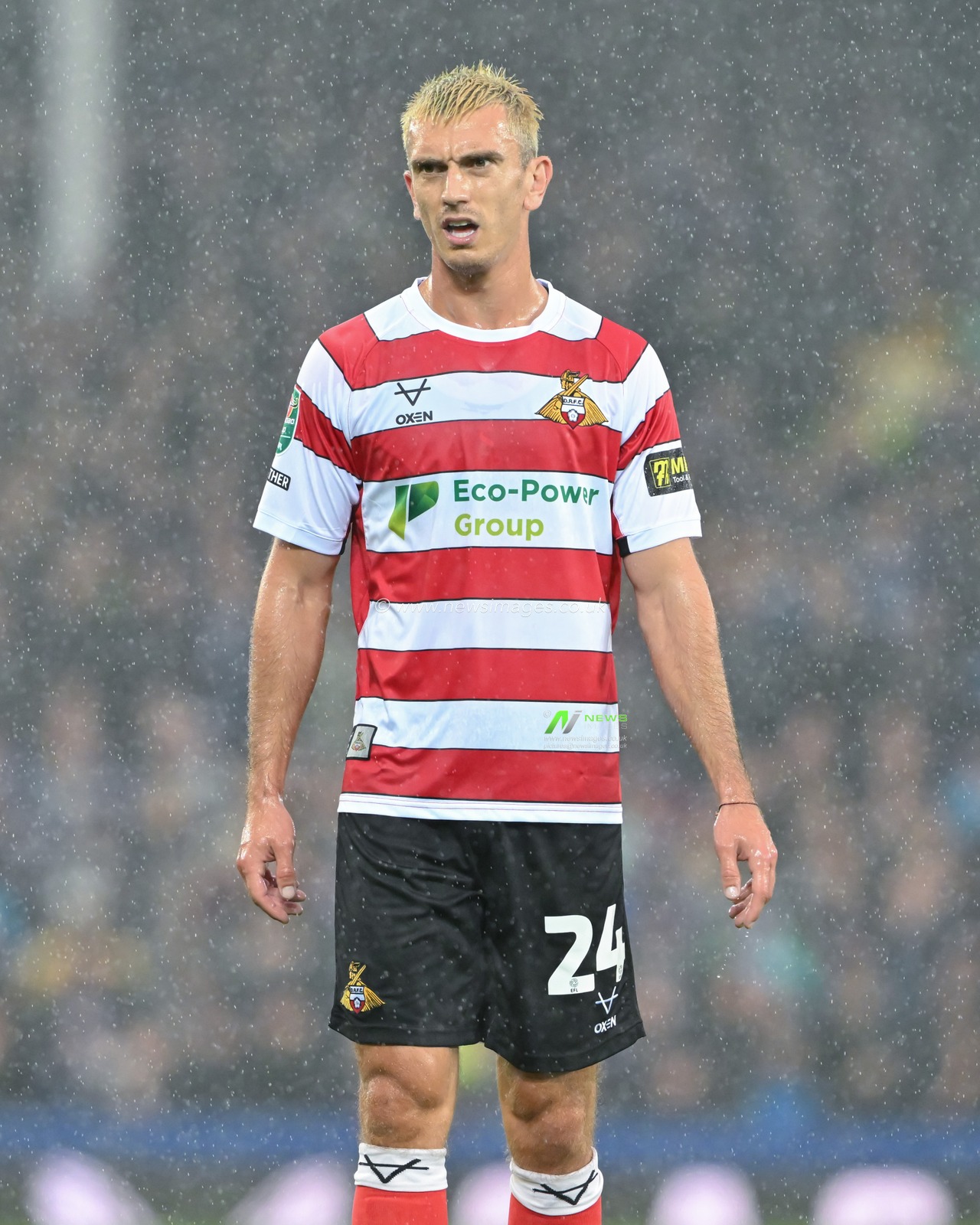 Zain Westbrooke of Doncaster Rovers during the Carabao Cup match Everton vs Doncaster Rovers at Goodison Park, Liverpool, United Kingdom, 27th August 2024

(Photo by Cody Froggatt/News Images)