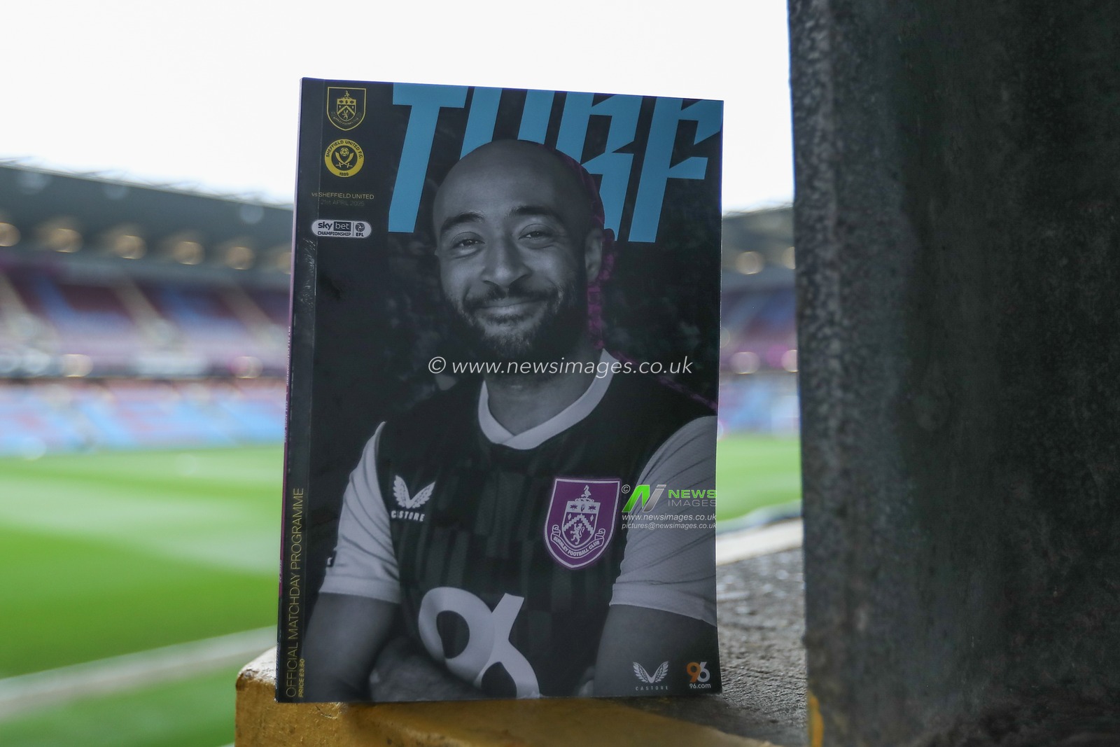 Match day program ahead of the Sky Bet Championship match Burnley vs Sheffield United at Turf Moor, Burnley, United Kingdom, 21st April 2025

(Photo by Jorge Horsted/News Images)