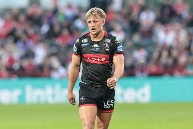 Lukas Mason of Wigan Warriors during the Betfred Super League round 12 match Hull KR vs Wigan Warriors at Sewell Group Craven Park, Hull, United Kingdom on 21 May 2026

(Photo by Mark Cosgrove/News Images)
