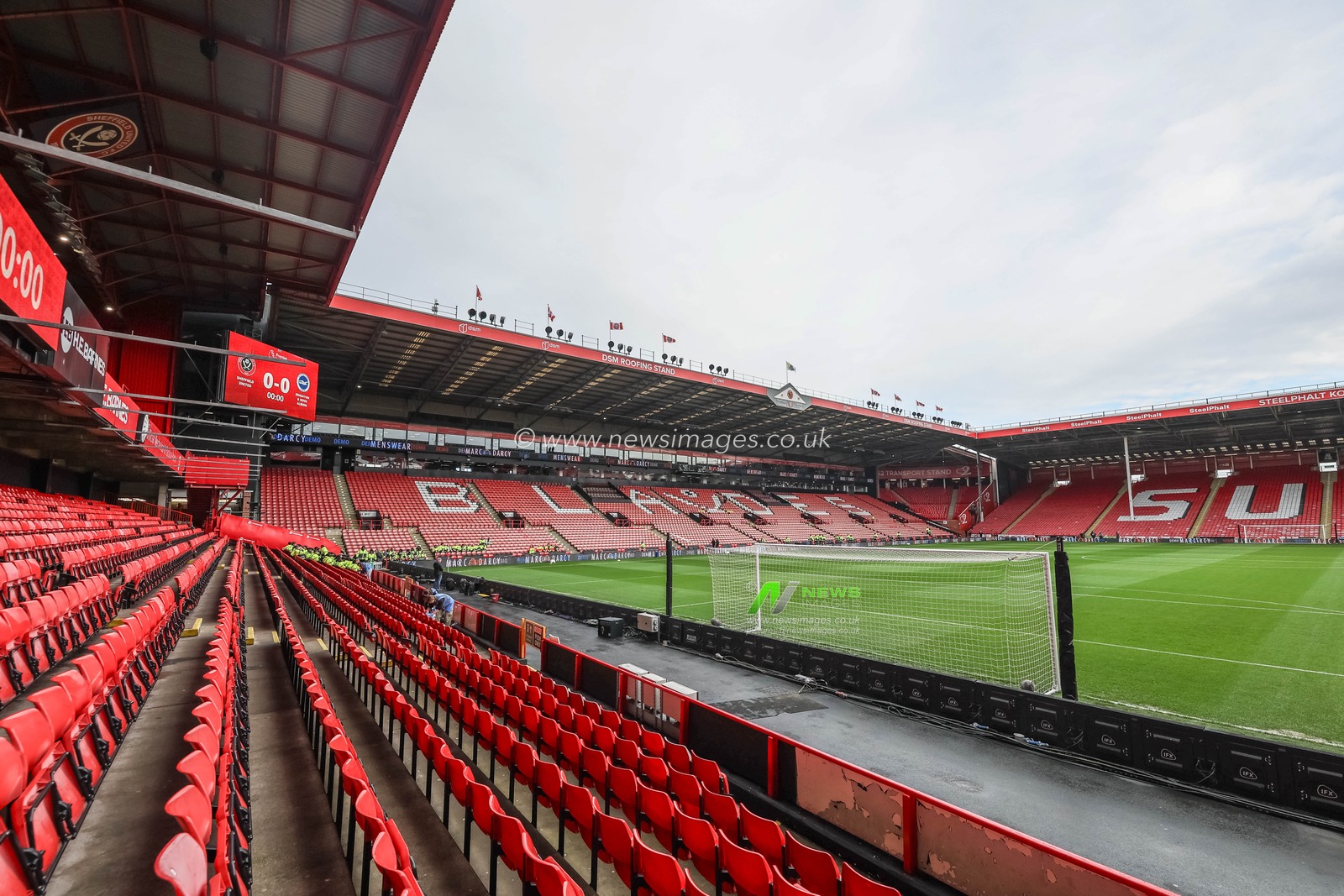 A general view of Bramall Lane ahead of the Premier League match Sheffield United vs Brighton and Hove Albion at Bramall Lane, Sheffield, United Kingdom, 18th February 2024

(Photo by Mark Cosgrove/News Images)