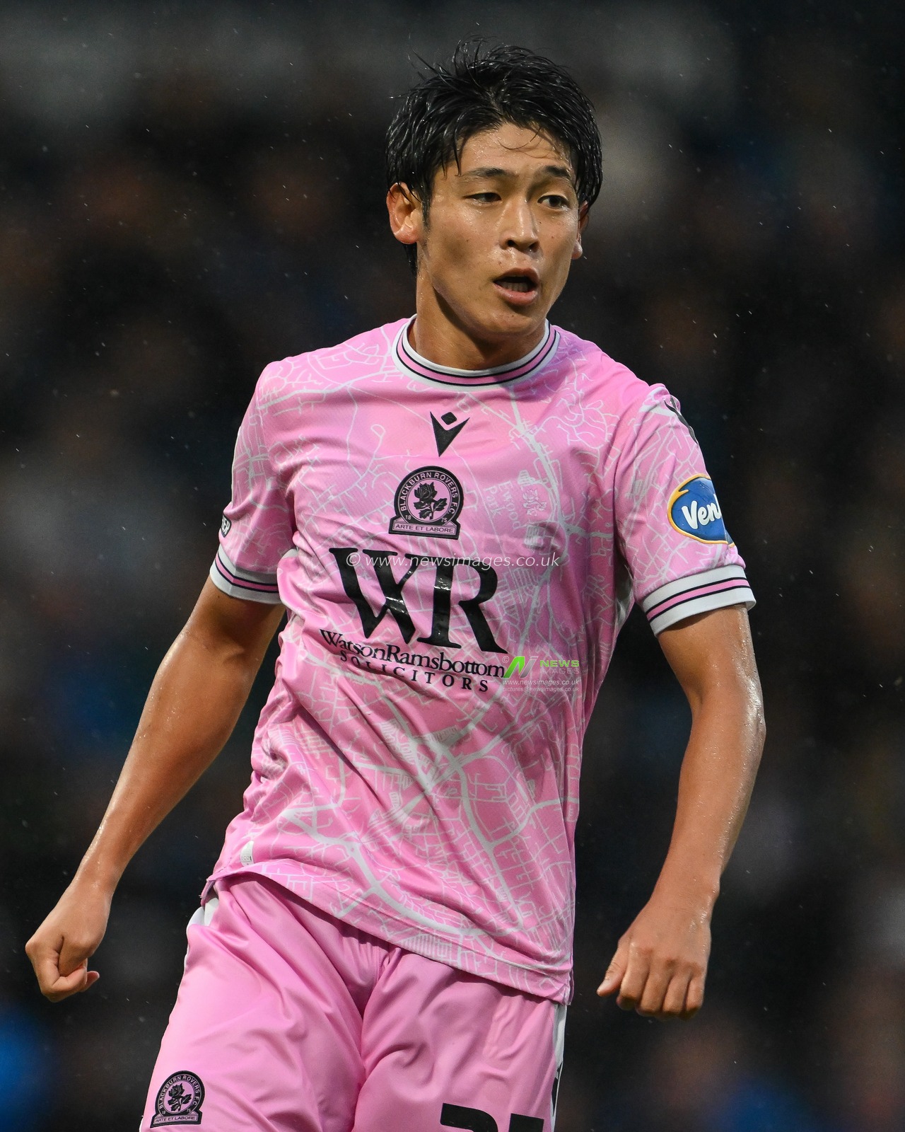 Yuki Ohashi of Blackburn Rovers during the Carabao Cup match Stockport County vs Blackburn Rovers at Edgeley Park Stadium, Stockport, United Kingdom, 13th August 2024

(Photo by Craig Thomas/News Images)