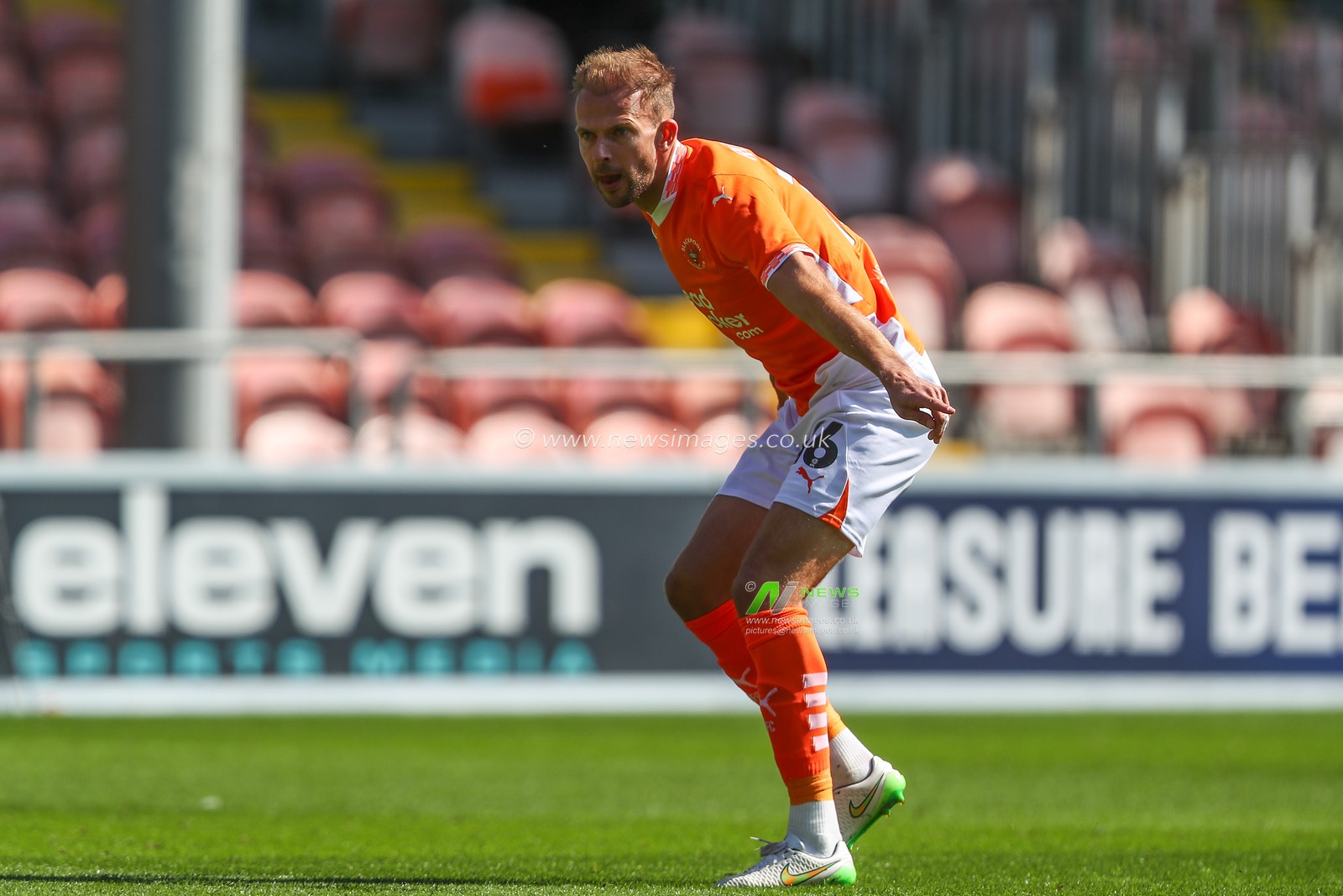 Jordan Rhodes of Blackpool during the Sky Bet League 1 match Blackpool vs Wycombe Wanderers at Bloomfield Road, Blackpool, United Kingdom, 31st August 2024

(Photo by Gareth Evans/News Images)