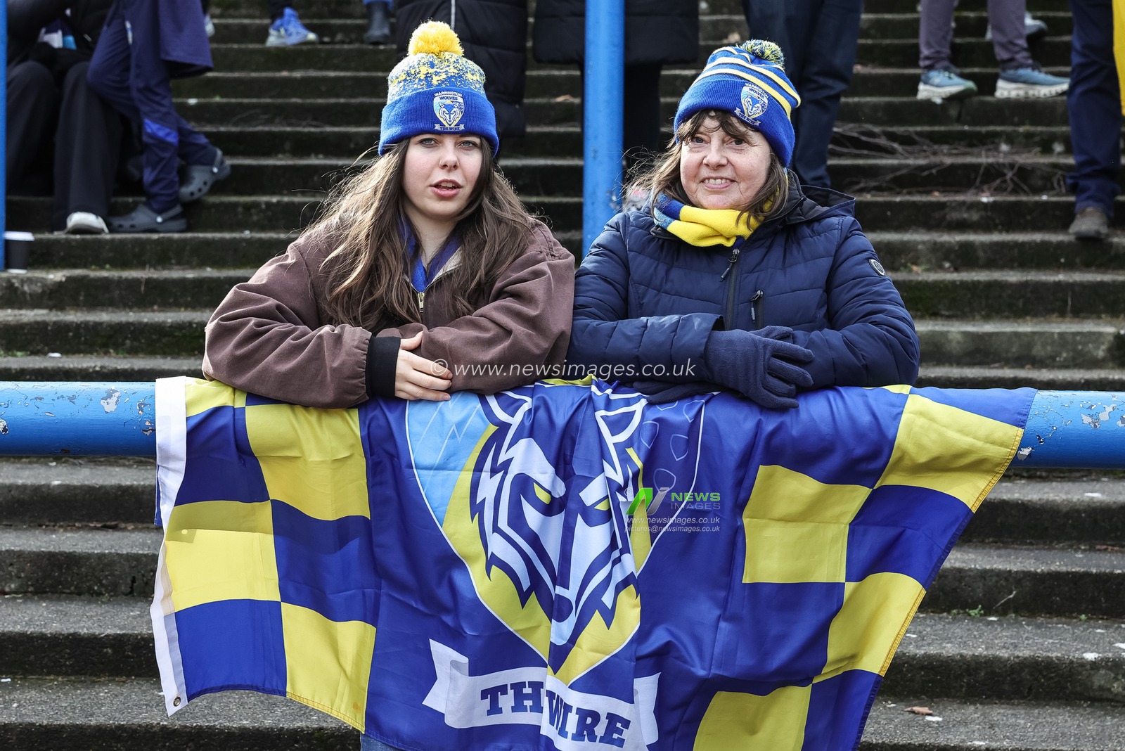 The traveling Warrington fans ahead of kickoff during the Betfred Super League round 6 match Leeds Rhinos vs Warrington Wolves at AMT Headingley Stadium, Leeds, United Kingdom on 29 March 2026

(Photo by Mark Cosgrove/News Images)