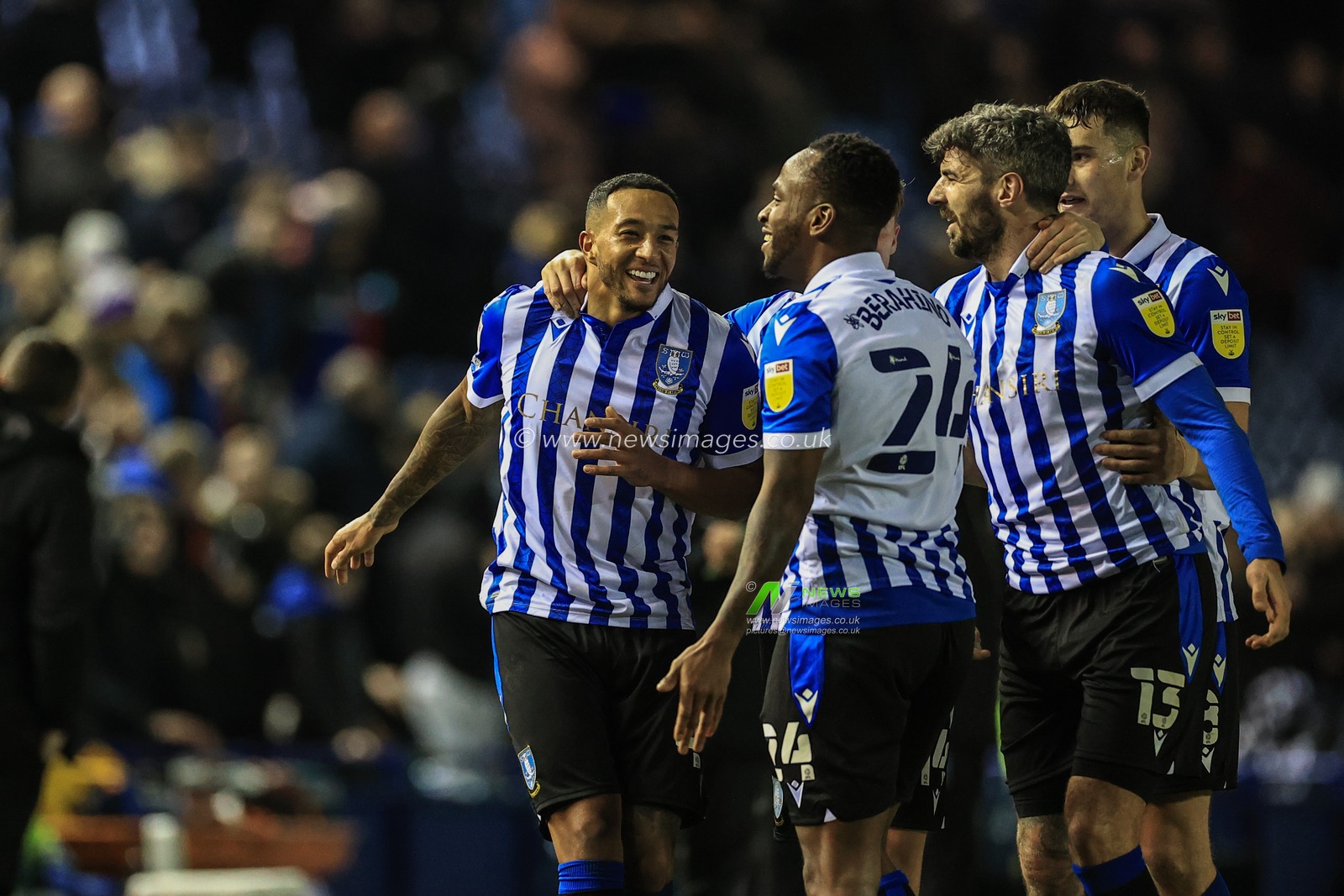Nathaniel Mendez-Laing #41 of Sheffield Wednesday celebrates his goal to make it 2-0