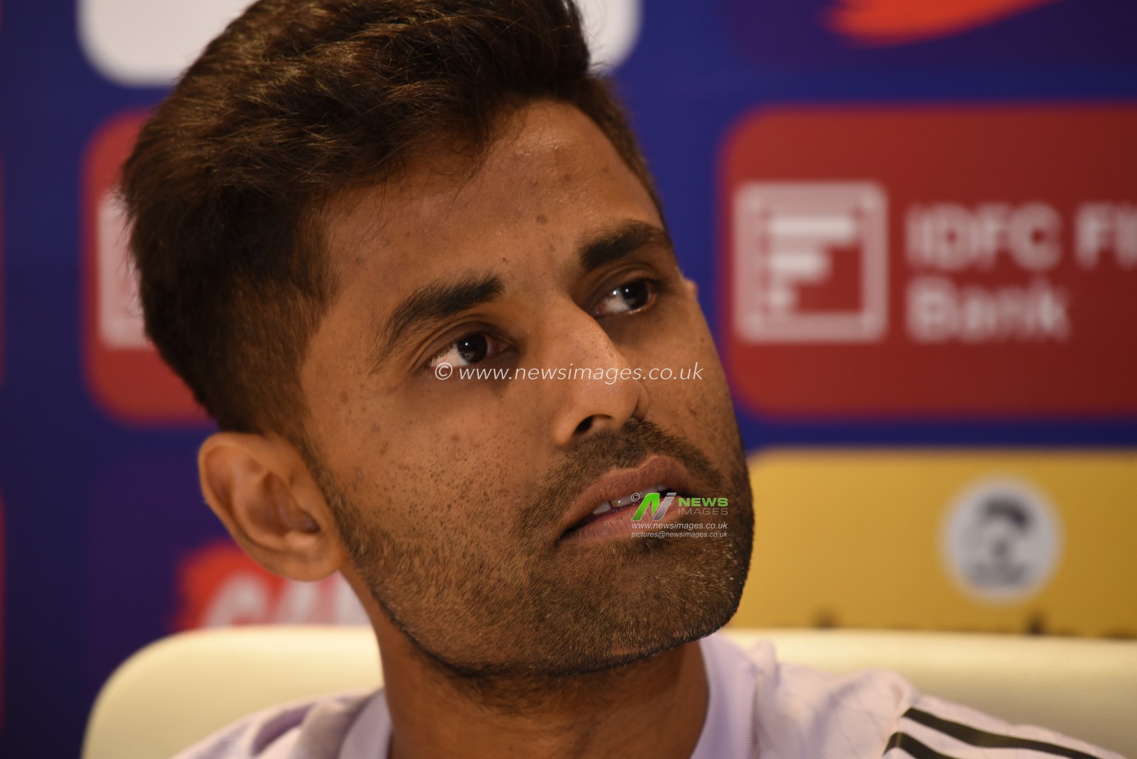 Indian Ã‚Â cricket team captain Suryakumar Yadav react during a press conference prior to their practice session ahead of their first Twenty20 cricket match against India, in Kolkata, India,January. 21, 2025.Pictures by Debajyoti Chakraborty.(Photo: Debajyoti Chakraborty/News Images)