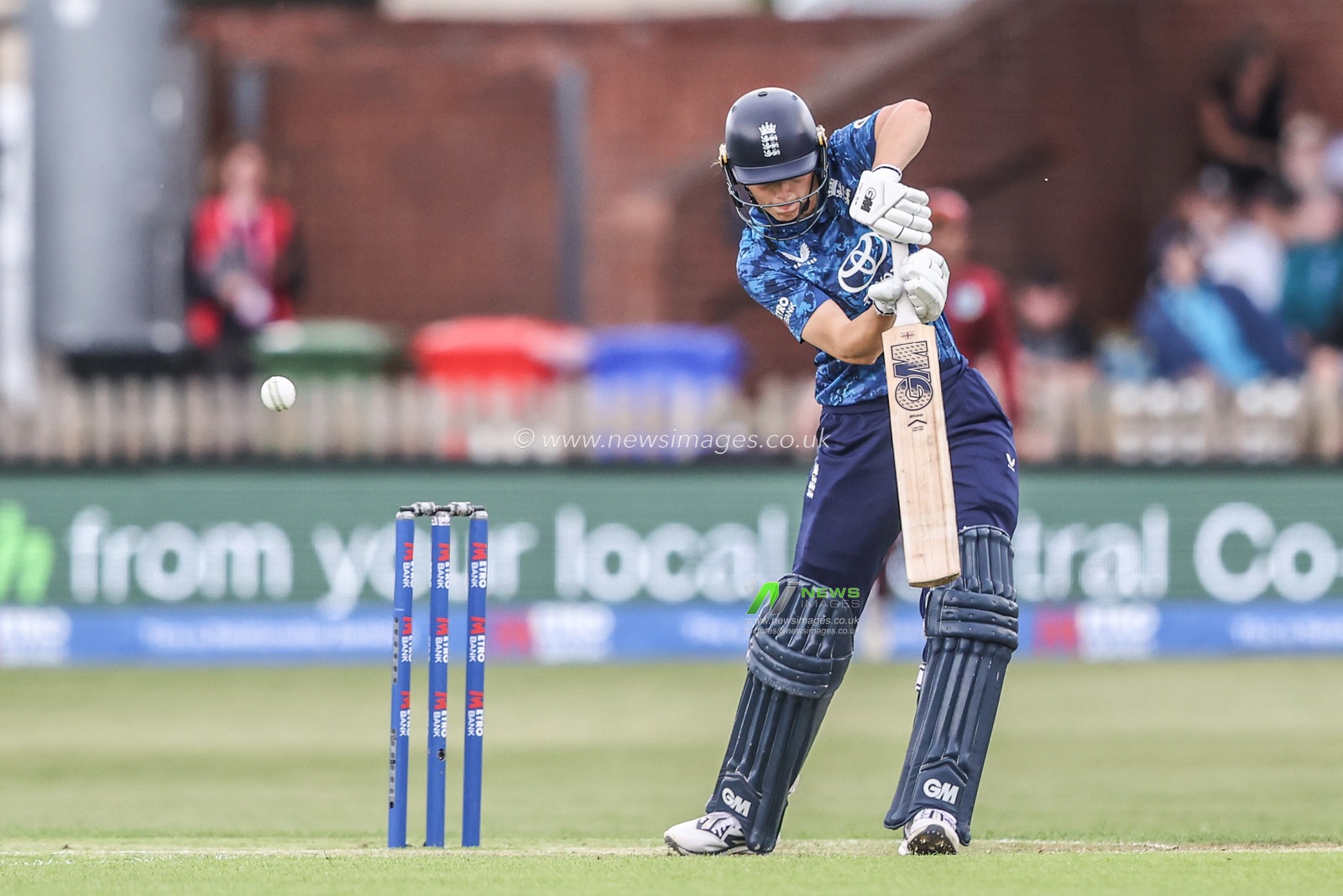Amy Jones of England hits the ball for one run during the Metro Bank One Day International match England Women vs West Indies Women at Derbyshire County Cricket Club, Derby, United Kingdom, 30th May 2025

(Photo by Alfie Cosgrove/News Images)