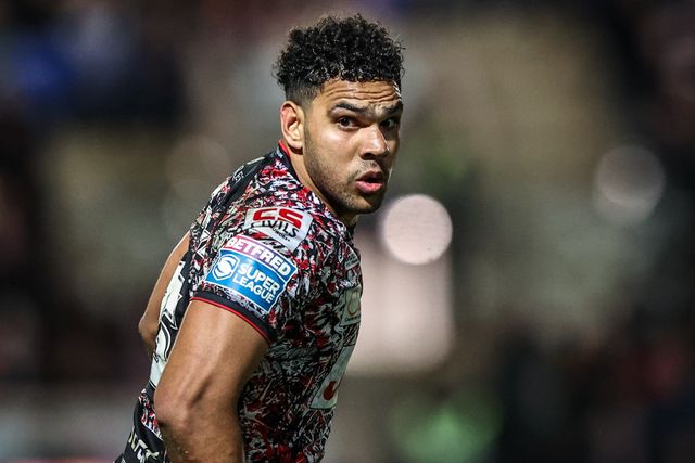 Jacob Alick-Wiencke of Leigh Leopards during the Betfred Super League round 8 match York Knights vs Leigh Leopards at LNER Community Stadium, York, United Kingdom on 17 April 2026

(Photo by Alfie Cosgrove/News Images)