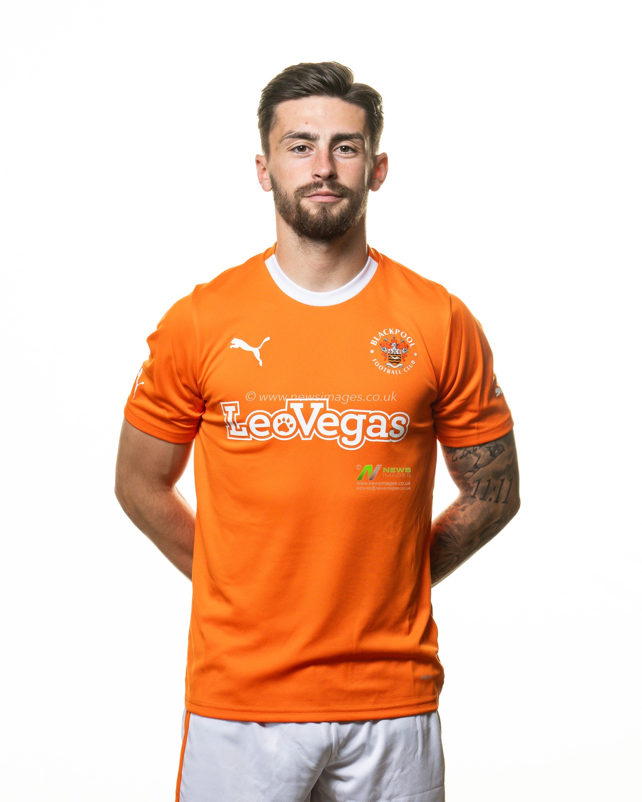 Blackpool Squad Headshots at Bloomfield Road, Blackpool, United Kingdom, 27th July 2023

(Photo by Craig Thomas/News Images)