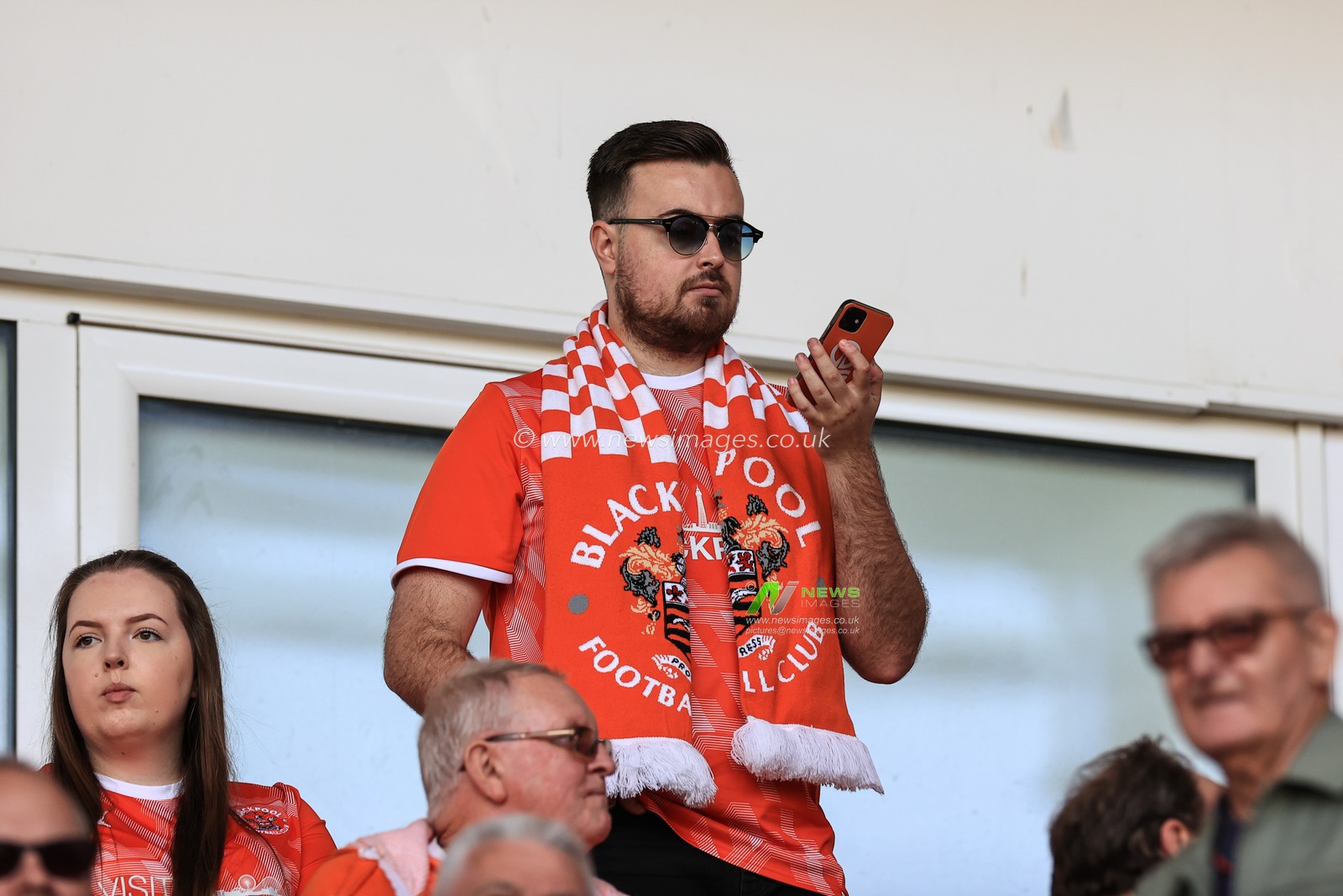Blackpool fans before kickoff