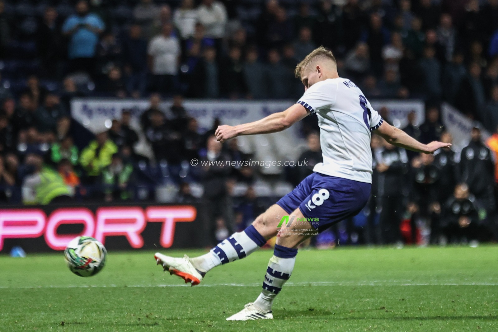 Ali McCann of Preston scores his penalty during the Carabao Cup match Preston North End vs Fulham at Deepdale, Preston, United Kingdom, 17th September 2024

(Photo by Alfie Cosgrove/News Images)