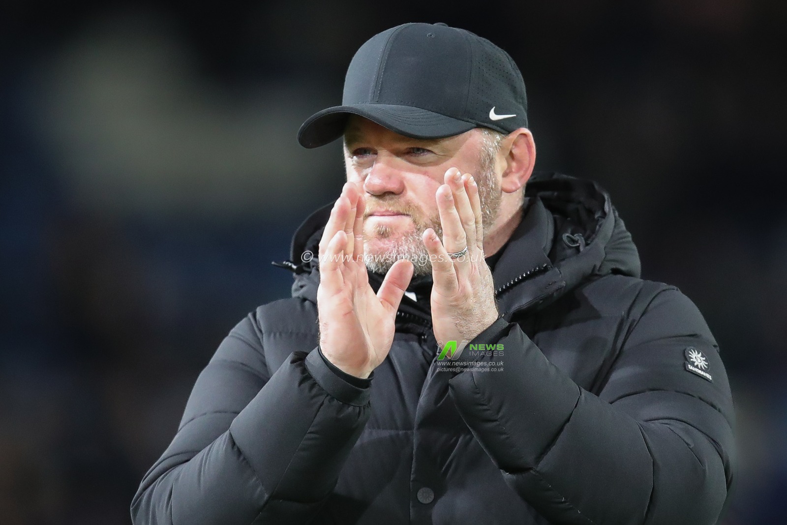 Wayne Rooney manager of Birmingham City claps his hands and applauds the supporters to the sound of boos at full-time after the Sky Bet Championship match Leeds United vs Birmingham City at Elland Road, Leeds, United Kingdom, 1st January 2024

(Photo by James Heaton/News Images)