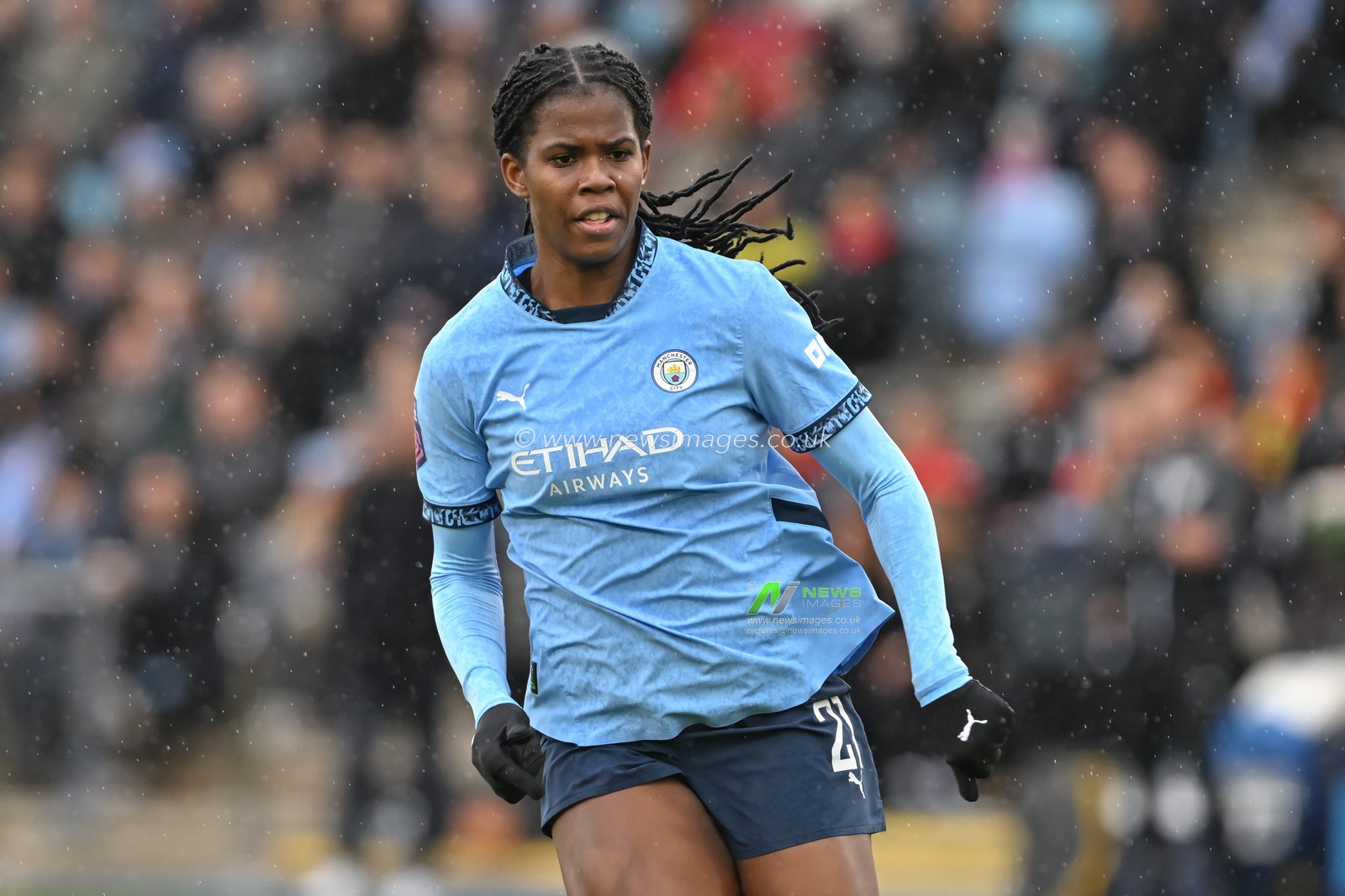 Khadija Shaw of Manchester City Women during the Barclays Women's Super League match Manchester City Women vs Aston Villa Women at Joie Stadium, Manchester, United Kingdom, 20th October 2024

(Photo by Cody Froggatt/News Images)