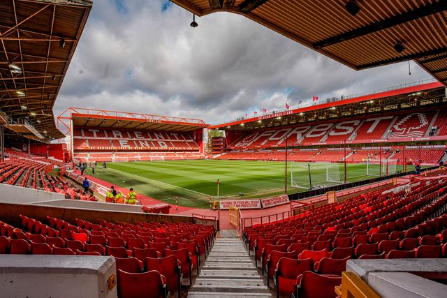 A general view of the pitch and stands during the Premier League match Nottingham Forest vs Aston Villa at City Ground, Nottingham, United Kingdom on 12 April 2026

(Photo by Maynard Manyowa/News Images)