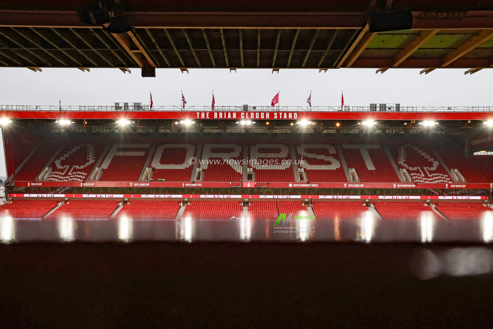 A general view of City Ground during the Premier League match Nottingham Forest vs Southampton at City Ground, Nottingham, United Kingdom, 19th January 2025

(Photo by Alfie Cosgrove/News Images)