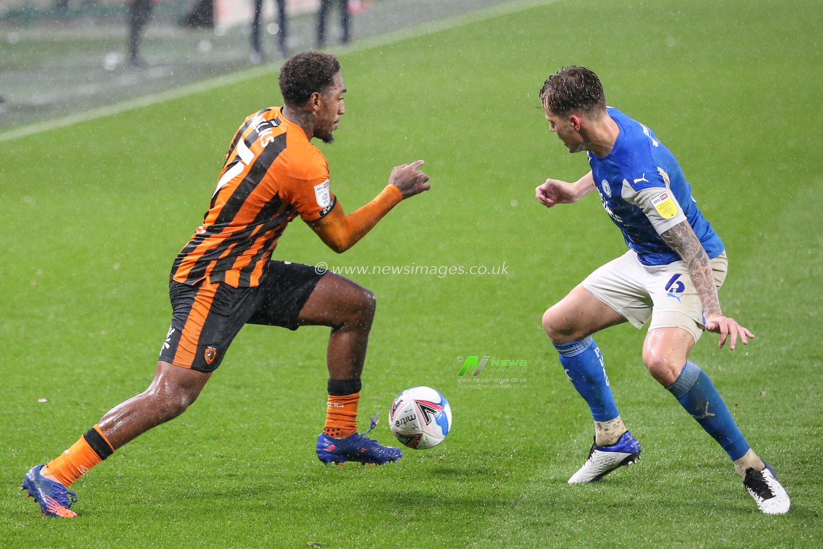 Mallik Wilks (7) of Hull City in action during the game
