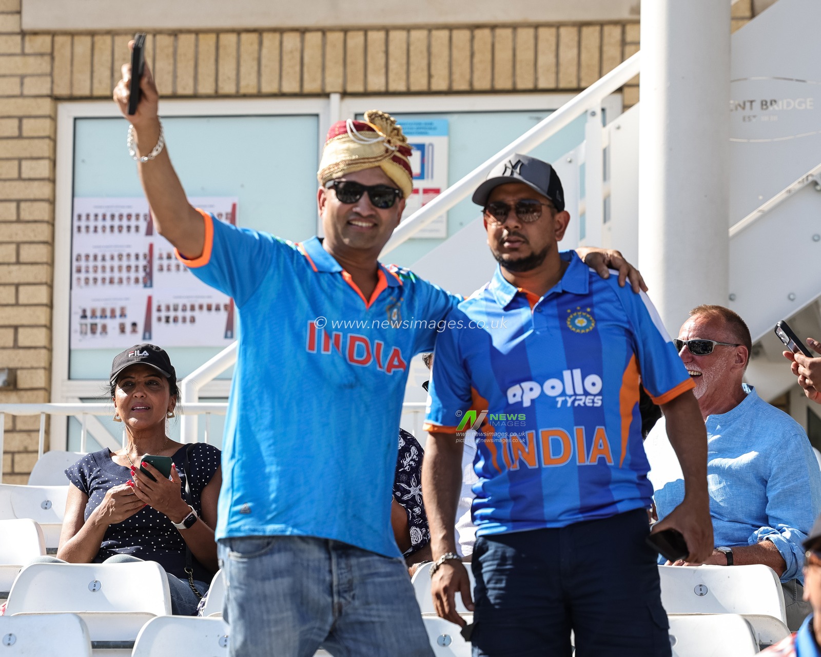 India fans take to their seats ahed of play during the Third Vitality T20 International match England vs India at Trent Bridge, Nottingham, United Kingdom on 07 July 2026

(Photo by Mark Cosgrove/News Images)