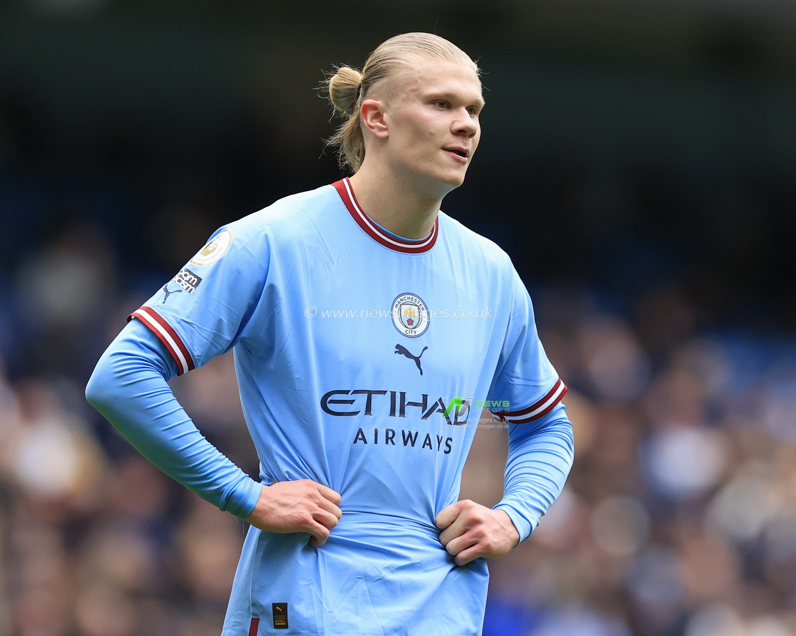 Erling Haaland #9 of Manchester City during the Premier League match Manchester City vs Newcastle United at Etihad Stadium, Manchester, United Kingdom, 4th March 2023

(Photo by Conor Molloy/News Images)