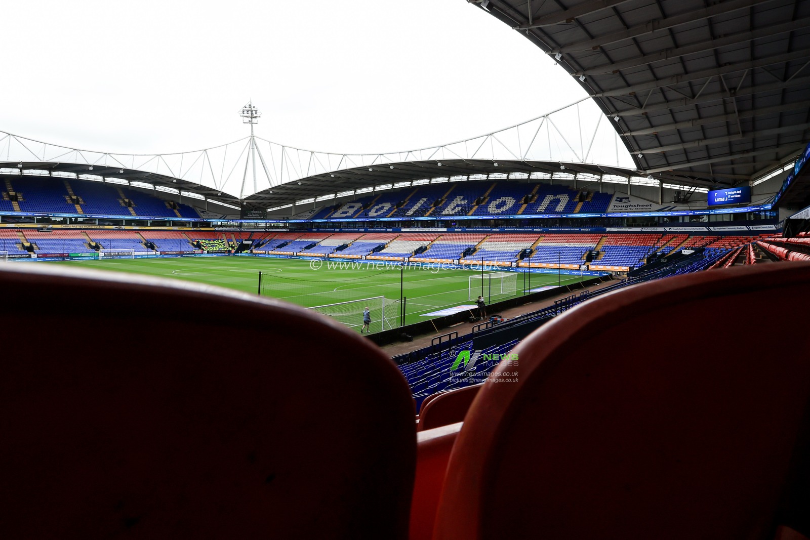 General view of Toughsheet Community Stadium ahead of the Sky Bet Championship match Bolton Wanderers vs Preston North End at Toughsheet Community Stadium, Bolton, United Kingdom on 15 August 2026

(Photo by Jorge Horsted/News Images)