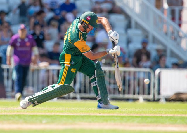 Matt MONTGOMERY of Nottingham Outlaws batting during the Royal London One-day Cup match Nottinghamshire vs Essex at Trent Bridge, Nottingham, United Kingdom, 11th August 2024

(Photo by Mark Dunn/News Images)
