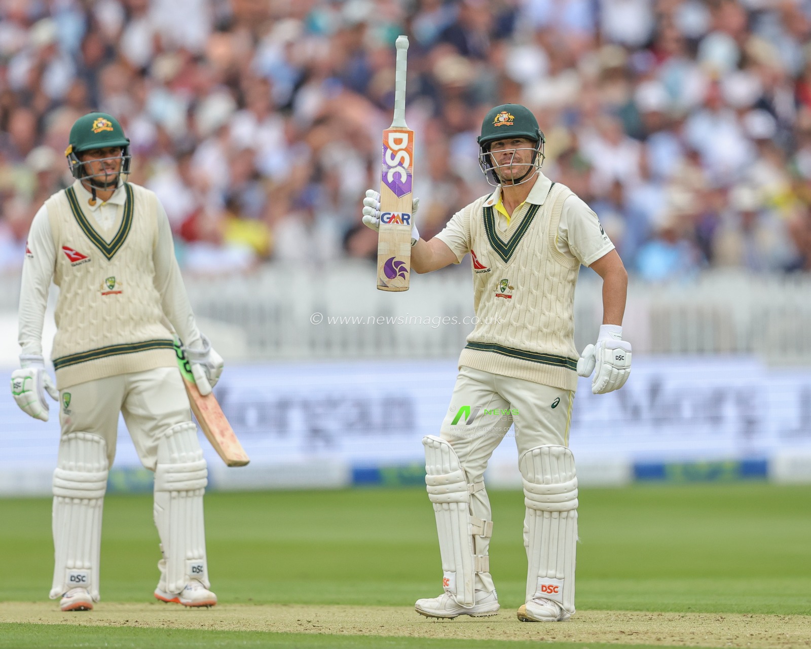 Usman Khawaja of Australia during the LV= Insurance Ashes Test Series Second Test Day 1 England v Australia at Lords, London, United Kingdom, 28th June 2023

(Photo by Mark Cosgrove/News Images)