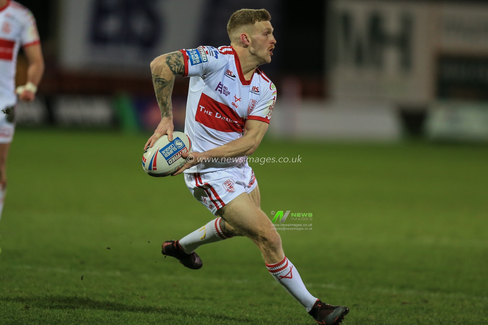 21st February 2020, Hull College Craven Park, Kingston upon Hull, England; Betfred Super League, Hull Kingston Rovers v Huddersfield Giants : Joe Keyes (24) of Hull KR runs with the ball