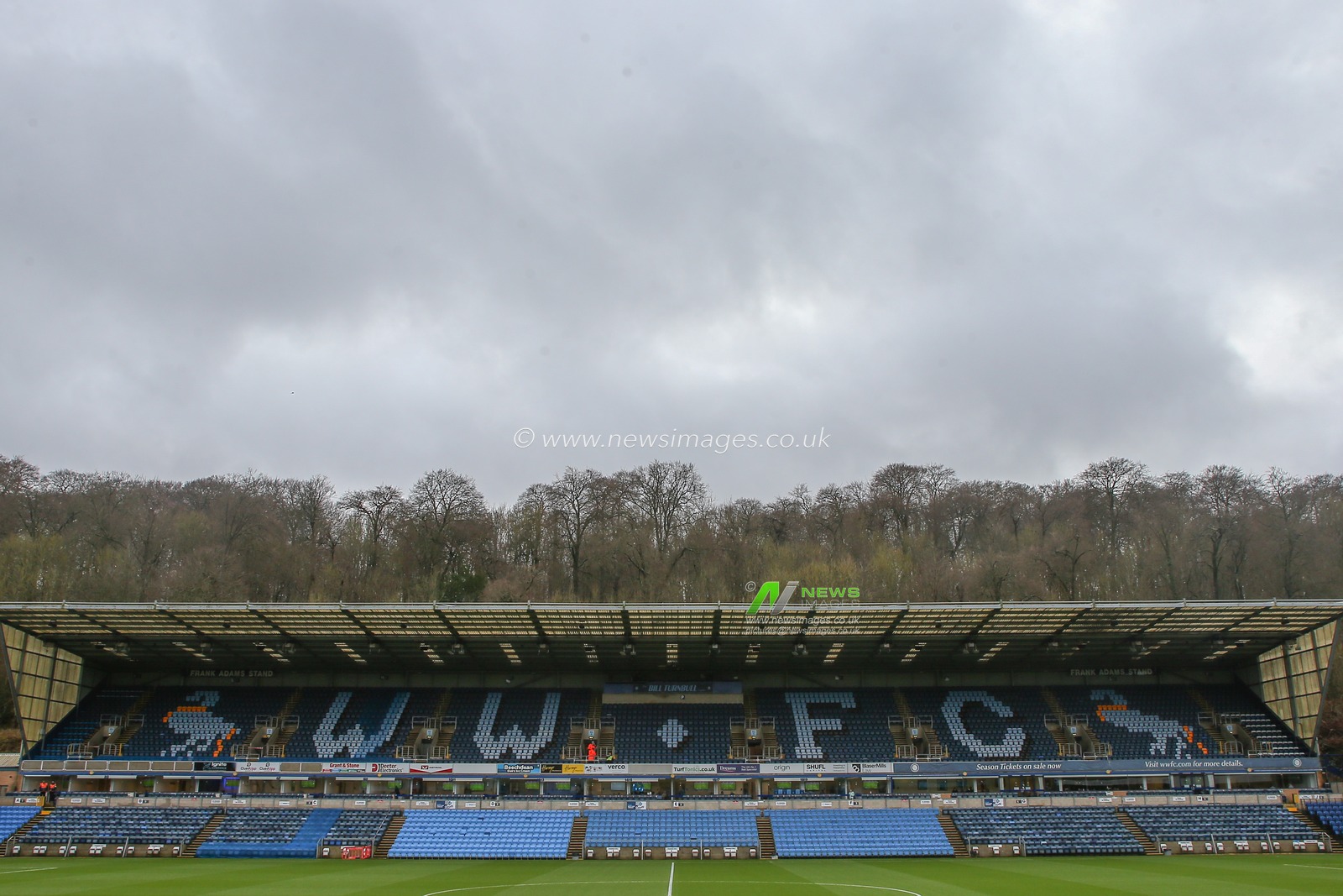 General view inside of Adams Park, home of Wycombe Wanderers ahead of the Sky Bet League 1 match Wycombe Wanderers vs Sheffield Wednesday at Adams Park, High Wycombe, United Kingdom, 14th January 2023

(Photo by Gareth Evans/News Images)
