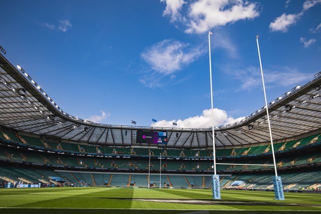 Twickenham Stadium in the build up to the Gallagher Premiership Play-off Final 2025 Bath Rugby v Leicester Tigers at Allianz Stadium, Twickenham, United Kingdom, 14th June 2025

(Photo by Craig Evans/News Images)
